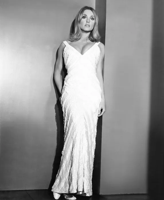 Framed Print : VALLEY OF THE DOLLS, Sharon Tate, in a gown by William Travilla, 1967, 20th Century Fox, TM & Copyright / Courtesy: Everett Collection