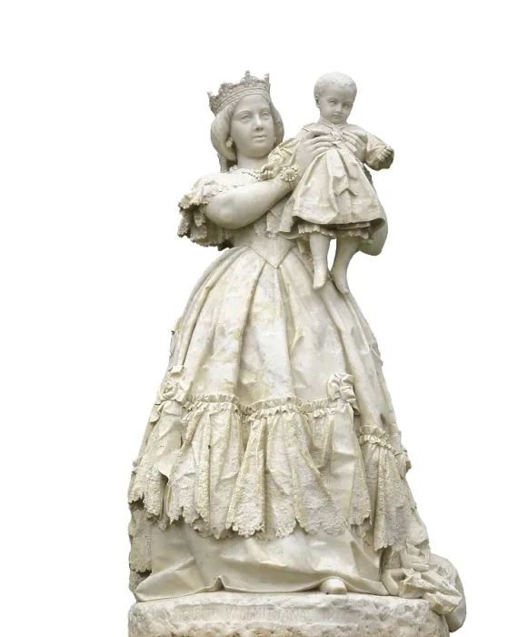 Framed Print : VALLMITJANA I BARBANY, Agapit (1830-1905). Isabel II presents Alfonso XII. 1860. SPAIN. Barcelona. Pedralbes Palace. Sculpture on marble. AISA / Everett Collection**US SALES ONLY** Framed Print : VALLMITJANA I BARBANY, Agapit (1830-1905). Isabel II presents Alfonso XII. 1860. SPAIN. Barcelona. Pedralbes Palace. Sculpture on marble. AISA / Everett Collection**US SALES ONLY**