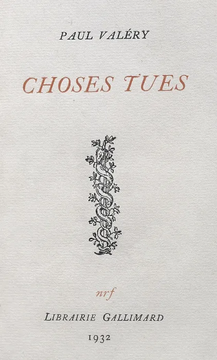 Framed Print : VALRY, Paul (1871-1945). Poet. 'Choses tues' (1932). AISA / Everett Collection**US SALES ONLY**