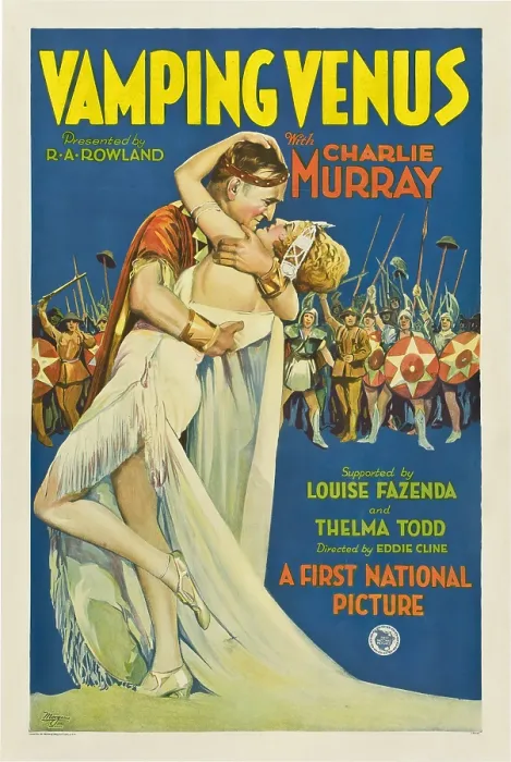 Framed Print : VAMPING VENUS, center foreground, from left: Charles Murray, Thelma Todd, 1928