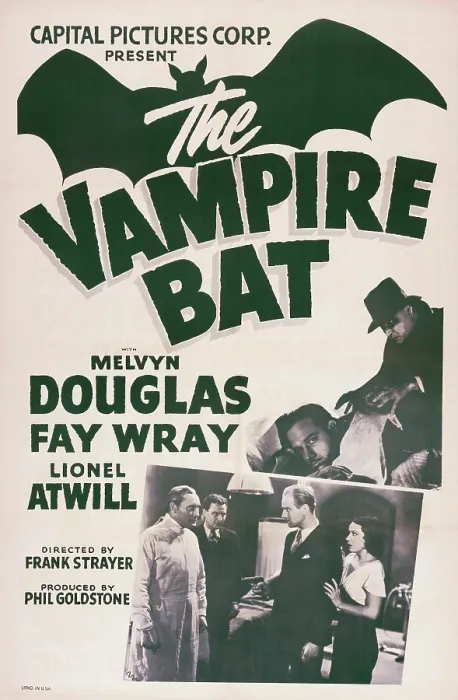 Framed Print : THE VAMPIRE BAT, US poster art, bottom left: Lionel Atwill; bottom second right: Melvyn Douglas; bottom right: Fay Wray; top right from left: Melvyn Douglas, Lionel Atwill, 1933 Framed Print : THE VAMPIRE BAT, US poster art, bottom left: Lionel Atwill; bottom second right: Melvyn Douglas; bottom right: Fay Wray; top right from left: Melvyn Douglas, Lionel Atwill, 1933