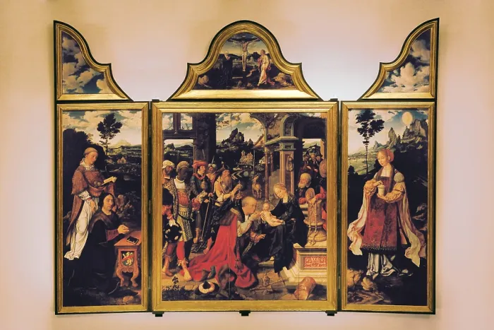 Framed Print : Van Cleve Joos, Triptych of the Adoration of the Magi, 1517, 16th Century, panel, Italy, Liguria, San Donato church (366179) Everett CollectionMondadori Portfolio**US SALES ONLY** Framed Print : Van Cleve Joos, Triptych of the Adoration of the Magi, 1517, 16th Century, panel, Italy, Liguria, San Donato church (366179) Everett CollectionMondadori Portfolio**US SALES ONLY**