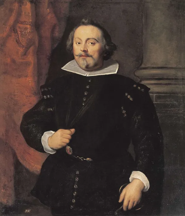 Framed Print : VAN DYCK, pupil of Anton (17th century). Francisco de Moncada. 17th c