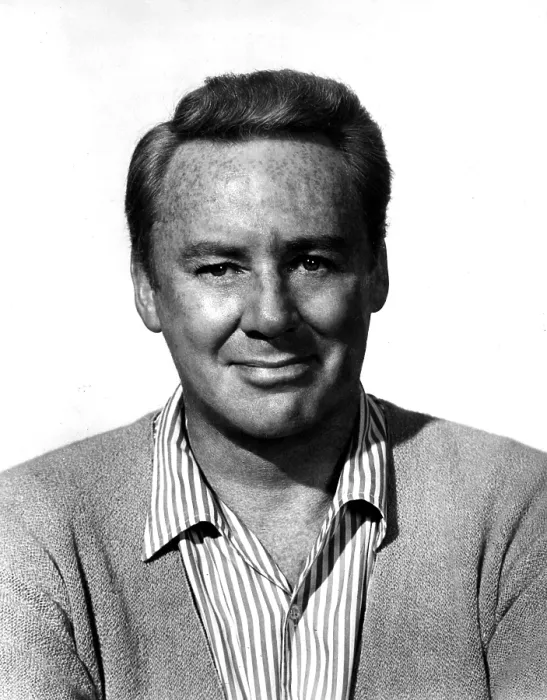 Framed Print : VAN JOHNSON, wearing a sweater and striped shirt