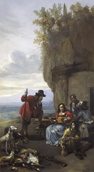 Framed Print : VAN STAVERDEN, Jacob (17th c.). Farmers resting. 17th c. Painting on copper. Baroque art. Oil. ITALY. Rome. Galleria Nazionale d'Arte Antica (National Gallery of Ancient Art) Framed Print : VAN STAVERDEN, Jacob (17th c.). Farmers resting. 17th c. Painting on copper. Baroque art. Oil. ITALY. Rome. Galleria Nazionale d'Arte Antica (National Gallery of Ancient Art)