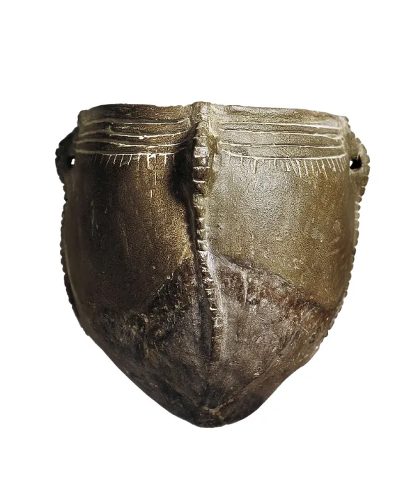Framed Print : Vase. 6th mil. - 4th mil. BC. Neolithic art. Ceramics. SPAIN. Cordoba. Archaeological Museum of Cordoba. Proc: SPAIN. Zuheros. Cave of the Bats