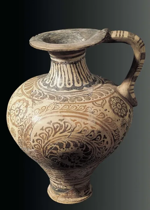 Framed Print : Vase with floral motifs. ca. 1500 BC. Minoan art / Cretan art. Late Minoan period. Ceramics. GREECE. Iraklion. Archaeological Museum. Proc: GREECE. CRETE. Palaikastro Framed Print : Vase with floral motifs. ca. 1500 BC. Minoan art / Cretan art. Late Minoan period. Ceramics. GREECE. Iraklion. Archaeological Museum. Proc: GREECE. CRETE. Palaikastro