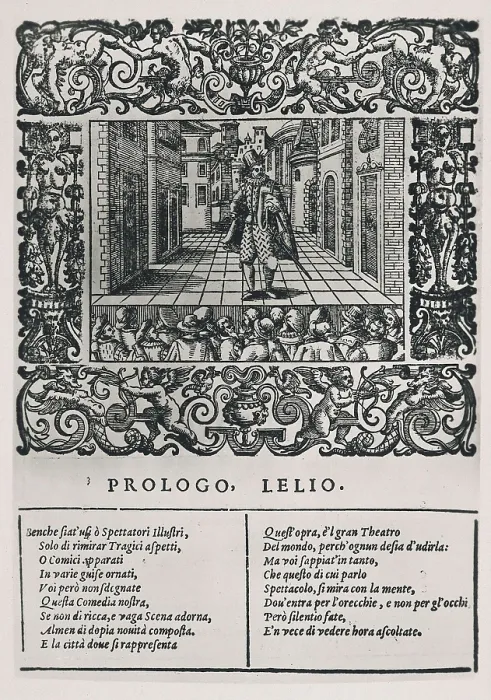 Framed Print : VECCHI, Orazio (1500-1605). Picture from the prologue of the madrigals 'L'Amfiparnaso' (1597) by Orazio Vecchi. Xylography. AISA / Everett Collection**US SALES ONLY** Framed Print : VECCHI, Orazio (1500-1605). Picture from the prologue of the madrigals 'L'Amfiparnaso' (1597) by Orazio Vecchi. Xylography. AISA / Everett Collection**US SALES ONLY**