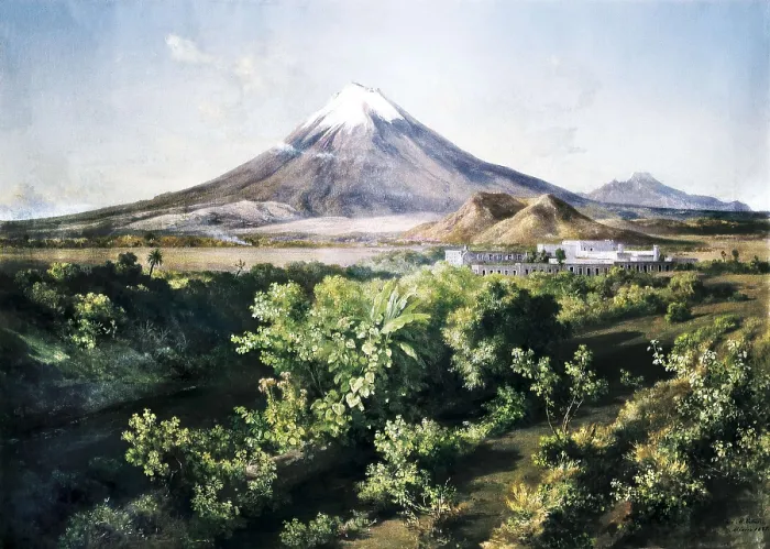 Framed Print : VELASCO, Jos Mara (1840-1912). A Small Volcano in Mexican Countryside. 1887. Oil on canvas. CZECH Rep.. Prague. National Gallery in Prague Framed Print : VELASCO, Jos Mara (1840-1912). A Small Volcano in Mexican Countryside. 1887. Oil on canvas. CZECH Rep.. Prague. National Gallery in Prague