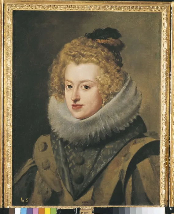 Framed Print : VELAZQUEZ, Diego Rodrguez de Silva (1599-1660). The Infanta Maria of Austria, Queen of Hungary. 1630. Baroque art. Oil on canvas. SPAIN. Madrid. Prado Museum