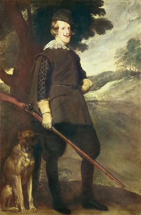 Framed Print : VELAZQUEZ, Diego Rodrguez de Silva (1599-1660). Philip IV as a Hunter. 1634 - 1636. Portrait dressed as a hunter. Baroque art. Oil on canvas. SPAIN. Madrid. Prado Museum