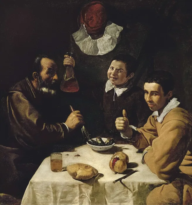 Framed Print : VELAZQUEZ, Diego Rodrguez de Silva (1599-1660). Luncheon. ca. 1617. Baroque art. Oil on canvas. RUSSIA. Saint Petersburg. State Hermitage Museum Framed Print : VELAZQUEZ, Diego Rodrguez de Silva (1599-1660). Luncheon. ca. 1617. Baroque art. Oil on canvas. RUSSIA. Saint Petersburg. State Hermitage Museum