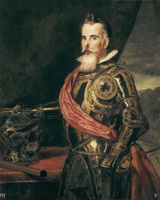 Framed Print : VELAZQUEZ, Diego Rodrguez de Silva (1599-1660). Portrait of Juan Francisco de Pimentel, 10th Count of Benavente. ca. 1648. Baroque art. Oil on canvas. SPAIN. Madrid. Prado Museum