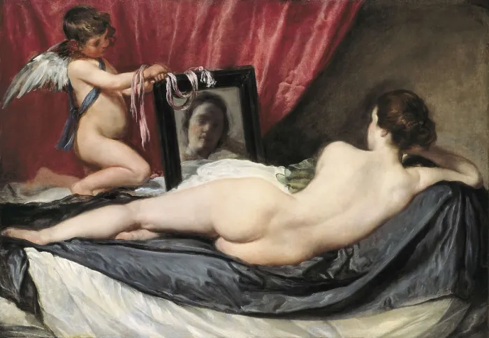 Framed Print : VELAZQUEZ, Diego Rodrguez de Silva (1599-1660). The Rokeby Venus. 1647-1651. Baroque art. Oil on canvas. UNITED KINGDOM. London. National Gallery