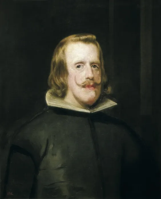 Framed Print : VELAZQUEZ, Diego Rodriguez de Silva (1599-1660). Portrait of Philip IV. 1652 - 1653. Bust portrait. Baroque art. Oil on canvas. AUSTRIA. Vienna