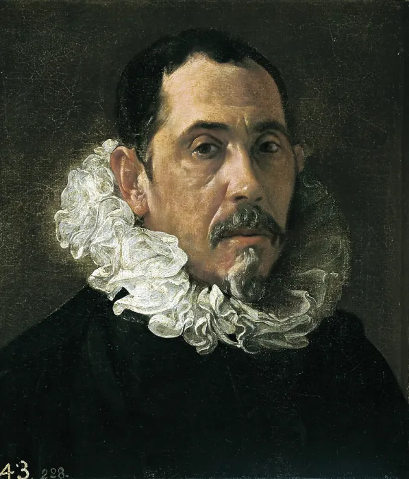 Framed Print : VELAZQUEZ, Diego Rodriguez de Silva (1599-1660). Francisco Pacheco. 1619. Baroque art. Oil on canvas. SPAIN. Madrid. Prado Museum