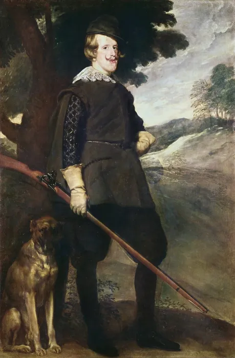 Framed Print : VELAZQUEZ, Diego Rodriguez de Silva (1599-1660). Philip IV as a Hunter. 1634 - 1636. Portrait dressed as a hunter. Baroque art. Oil on canvas. SPAIN. Madrid. Prado Museum