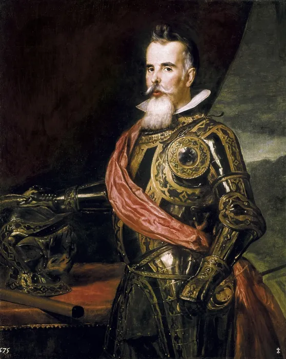 Framed Print : VELAZQUEZ, Diego Rodriguez de Silva (1599-1660). Portrait of Juan Francisco de Pimentel, 10th Count of Benavente. ca. 1648. Baroque art. Oil on canvas. SPAIN. Madrid