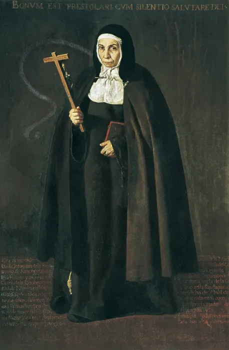 Framed Print : VELAZQUEZ, Diego Rodriguez de Silva (1599-1660). Madre Maria Jeronima de la Fuente. 1620