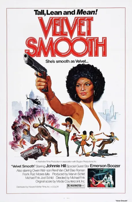 Framed Print : VELVET SMOOTH, US poster art, Johnnie Hill, Emerson Boozer, 1976 Framed Print : VELVET SMOOTH, US poster art, Johnnie Hill, Emerson Boozer, 1976
