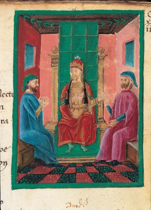 Framed Print : Venetian chronicle transcribed by Gasparo Zancaruolo from the origins of the city to 1446, by Unknown Artist, 1450 about, 15th Century, - Italy, Veneto, Venice, Marciana Library