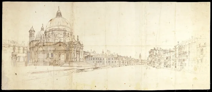 Framed Print : Venice. Santa Maria della Salute and the entrance on Canal Grande, by Gaspar Van Wittel also known as Gaspare Vanvitelli, 17th Century, sepia ink and watercolor - Italy, Lazio Framed Print : Venice. Santa Maria della Salute and the entrance on Canal Grande, by Gaspar Van Wittel also known as Gaspare Vanvitelli, 17th Century, sepia ink and watercolor - Italy, Lazio