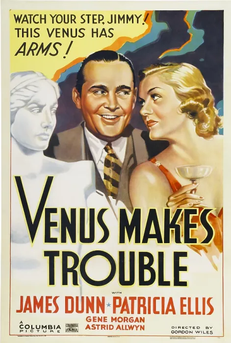Framed Print : VENUS MAKES TROUBLE, from left: James Dunn, Patricia Ellis, 1937