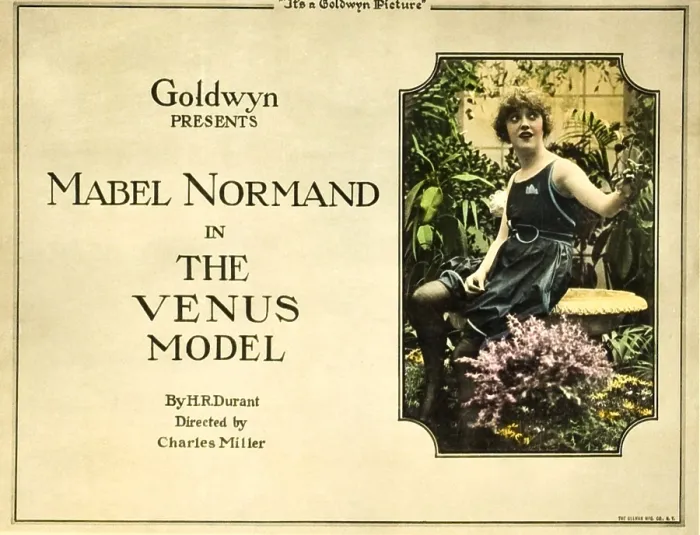 Framed Print : THE VENUS MODEL, Mabel Normand on title lobbycard, 1918 Framed Print : THE VENUS MODEL, Mabel Normand on title lobbycard, 1918