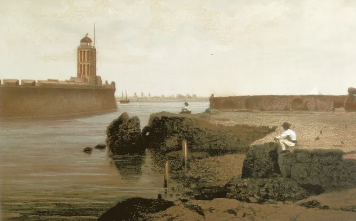 Framed Print : Veracruz. Port and castle of San Juan de Ulla (19th c.). Litography. AISA / Everett Collection**US SALES ONLY** Framed Print : Veracruz. Port and castle of San Juan de Ulla (19th c.). Litography. AISA / Everett Collection**US SALES ONLY**