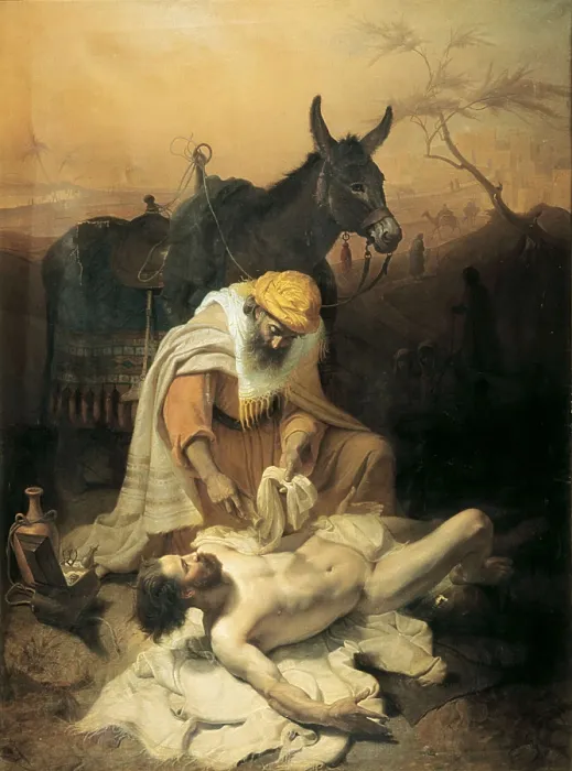 Framed Print : VERAZZI, Baldassare (1819-1886). The Samaritan of the Gospel. 1851. Oil on canvas. ITALY. Milan. Accademia di Belle Arti bi Brera (Fine Arts Academy of Brera) Framed Print : VERAZZI, Baldassare (1819-1886). The Samaritan of the Gospel. 1851. Oil on canvas. ITALY. Milan. Accademia di Belle Arti bi Brera (Fine Arts Academy of Brera)