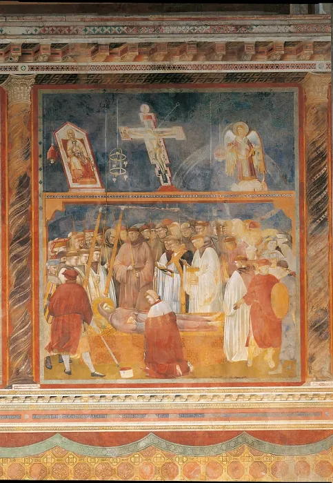 Framed Print : The Verification of the Stigmata, by Giotto, 1300, 14th Century, fresco, cm 270 x 230 - Italy, Umbria, Perugia, Assisi, Upper Basilica of San Francesco, nave. All Framed Print : The Verification of the Stigmata, by Giotto, 1300, 14th Century, fresco, cm 270 x 230 - Italy, Umbria, Perugia, Assisi, Upper Basilica of San Francesco, nave. All