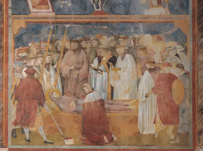 Framed Print : Verification of the Stigmata, by Giotto, 13th Century, 1290 -1295 about, fresco, cm 270 x 230 - Italy, Umbria, Perugia, Assisi, Upper Basilica of San Francesco Framed Print : Verification of the Stigmata, by Giotto, 13th Century, 1290 -1295 about, fresco, cm 270 x 230 - Italy, Umbria, Perugia, Assisi, Upper Basilica of San Francesco