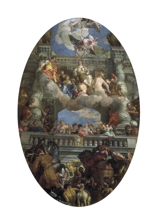 Framed Print : VERONESE, Paolo Caliari, called Paolo (1528-1588). Apotheosis of Venice. ITALY. Venice. Ducal Palace. Renaissance art. Cinquecento. Fresco