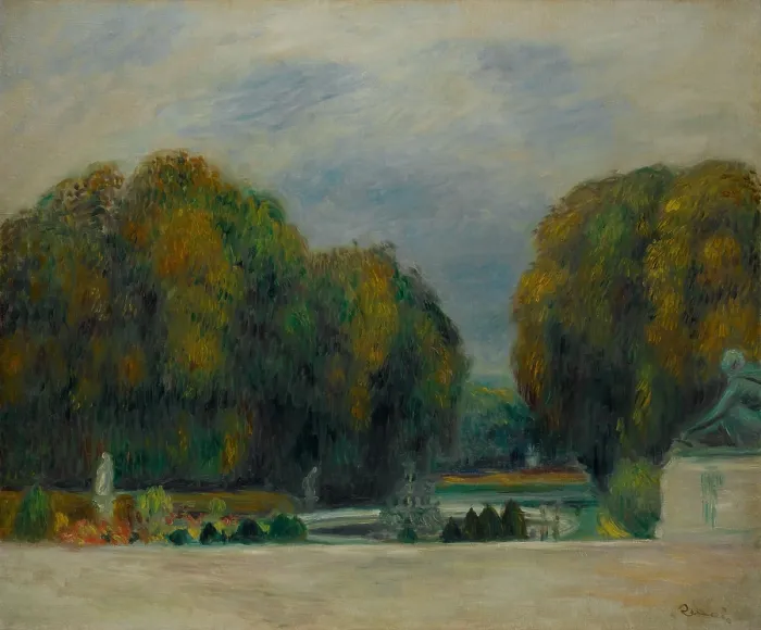 Framed Print : Versailles, by Auguste Renoir, 1900-5, French impressionist painting, oil on canvas