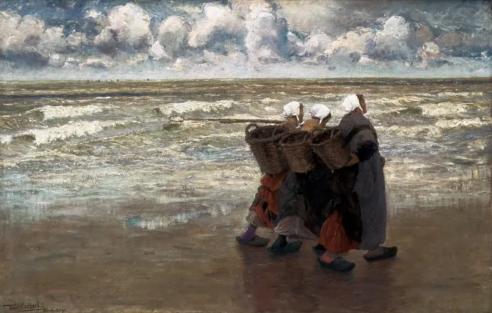 Framed Print : VERSTRAETE, Theodore (1850-1907). Return from fishing. 19th c. Oil on canvas. BELGIUM. Tournai. Fine Arts Museum. - Maeyaert / Iberfoto / Everett Collection (593343)**US SALES ONLY** Framed Print : VERSTRAETE, Theodore (1850-1907). Return from fishing. 19th c. Oil on canvas. BELGIUM. Tournai. Fine Arts Museum. - Maeyaert / Iberfoto / Everett Collection (593343)**US SALES ONLY**