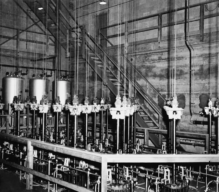 Framed Print : The vertical safety rods and the cables that support them at the top of the atomic pile of a reactor at the Manhattan Project Hanford site Framed Print : The vertical safety rods and the cables that support them at the top of the atomic pile of a reactor at the Manhattan Project Hanford site