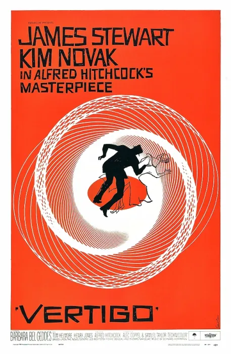 Framed Print : VERTIGO, poster art, 1958