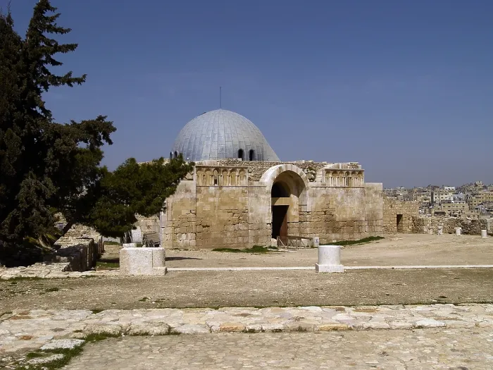 Framed Print : Vestibule's Dome, 724-743, 8th Century A.D. stone building - Jordan, Amman, Citadel. Whole artwork view