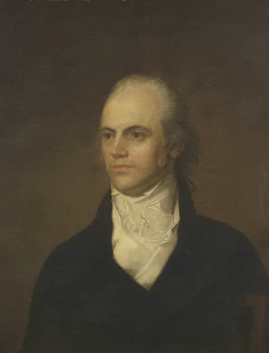 Framed Print : Vice President Aaron Burr in portrait by John Vanderlyn, 1802-03