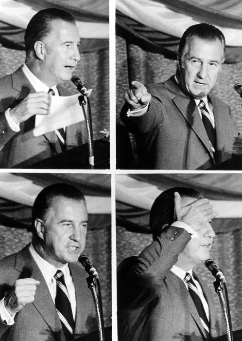 Framed Print : Vice President Agnew relished his role as the political attack dog for the Nixon Administration