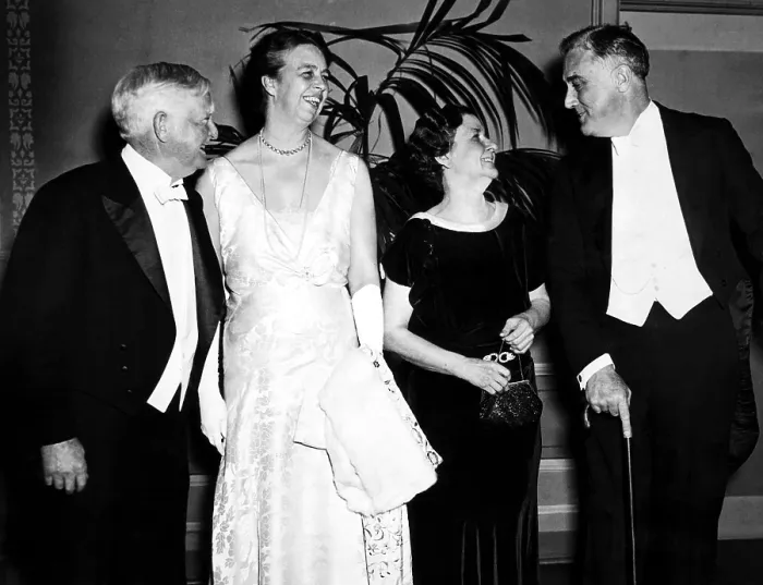 Framed Print : Vice President John Nance Garner, Eleanor Roosevelt, Mrs. Garner and President Franklin Roosevelt, 1934. Courtesy: CSU Archives / Everett Collection