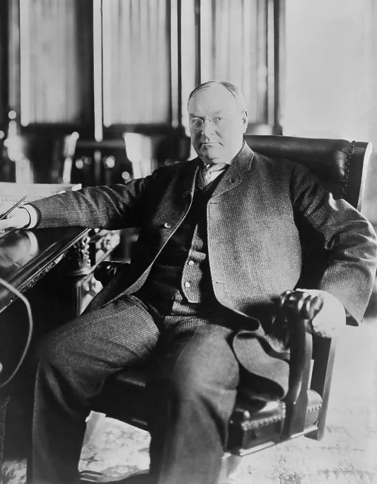 Framed Print : Vice President John Sherman in March 1909. When Sherman was President Tafts 1912 running mate, he died a week before the election