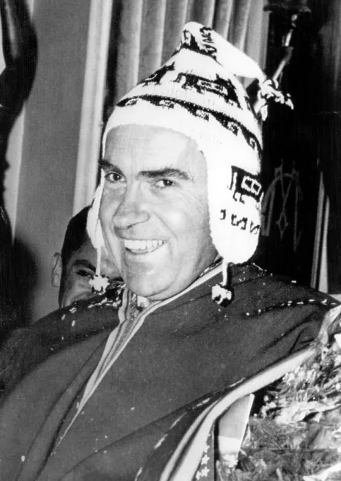 Framed Print : Vice President Richard Nixon (1913-1994), La Paz, Bolivia, May 9, 1958. Courtesy: CSU Archives / Everett Collection