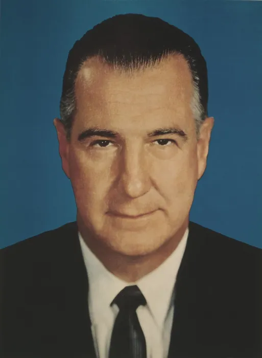 Framed Print : Vice President Spiro Agnew, in 1968 Republican Presidential campaign portrait. (BSLOC_2015_14_41) Framed Print : Vice President Spiro Agnew, in 1968 Republican Presidential campaign portrait. (BSLOC_2015_14_41)