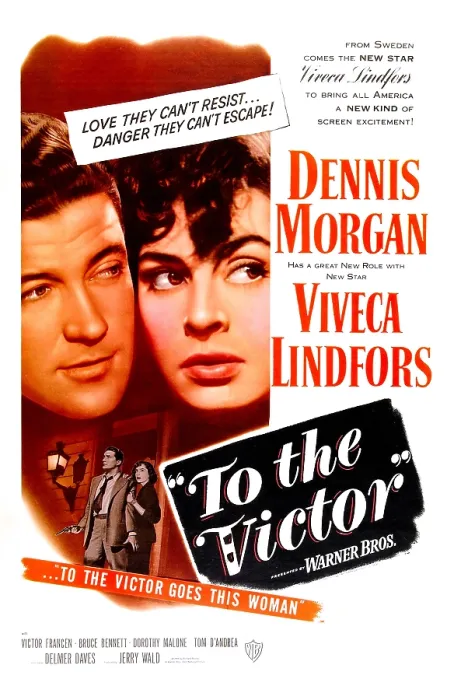 Framed Print : TO THE VICTOR, US poster, from left: Dennis Morgan, Viveca Lindfors, 1948 Framed Print : TO THE VICTOR, US poster, from left: Dennis Morgan, Viveca Lindfors, 1948