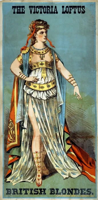 Framed Print : Victoria Loftus British Blondes introduced burlesque to the U.S. during their 1868 American tour