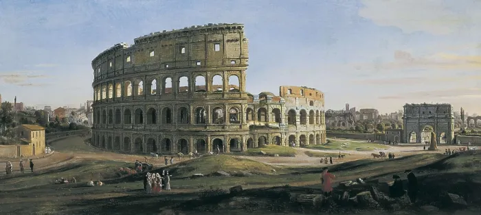 Framed Print : View of the Colosseum with the arch of Constantine. ca. 1716. Dutch school. Baroque art. Oil on canvas. ITALY. Turin. Galleria Sabauda (Sabauda Gallery) Framed Print : View of the Colosseum with the arch of Constantine. ca. 1716. Dutch school. Baroque art. Oil on canvas. ITALY. Turin. Galleria Sabauda (Sabauda Gallery)