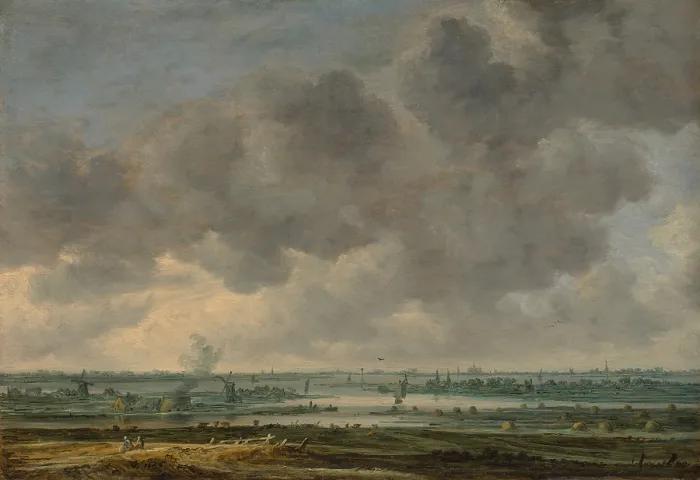 Framed Print : VIEW OF HAARLEM AND THE HFARLEMMER MEER, by Jan van Goyen, 1646, Dutch painting, oil on wood. Van Goyen prepared for this panoramic view from the bell tower of the church of St Framed Print : VIEW OF HAARLEM AND THE HFARLEMMER MEER, by Jan van Goyen, 1646, Dutch painting, oil on wood. Van Goyen prepared for this panoramic view from the bell tower of the church of St