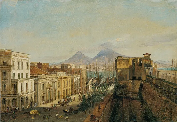 Framed Print : View of Largo di Castello (Largo di Castello), by Frans Vervloet, 19th Century, oil on canvas - Whole artwork view Framed Print : View of Largo di Castello (Largo di Castello), by Frans Vervloet, 19th Century, oil on canvas - Whole artwork view