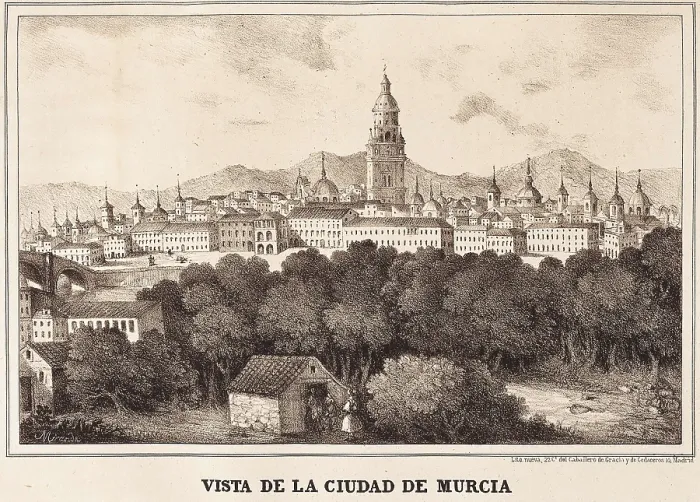 Framed Print : View of Murcia. Engraving. SPAIN. Madrid. National Library. AISA / Everett Collection**US SALES ONLY** Framed Print : View of Murcia. Engraving. SPAIN. Madrid. National Library. AISA / Everett Collection**US SALES ONLY**